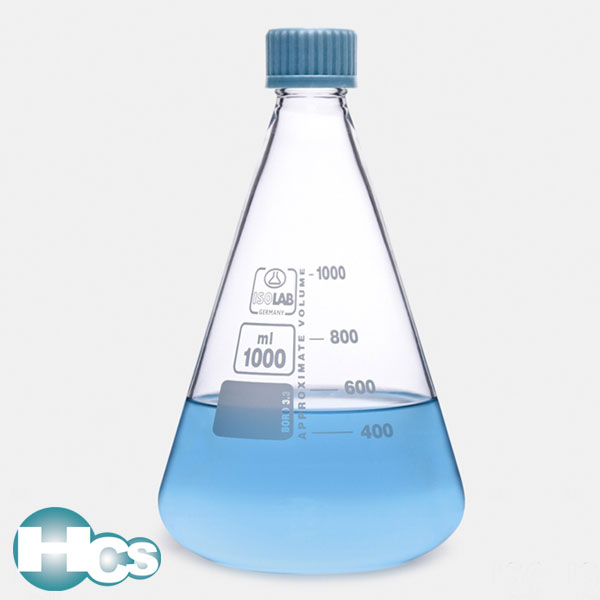 Isolab Erlenmeyer Flask with Screw Cap