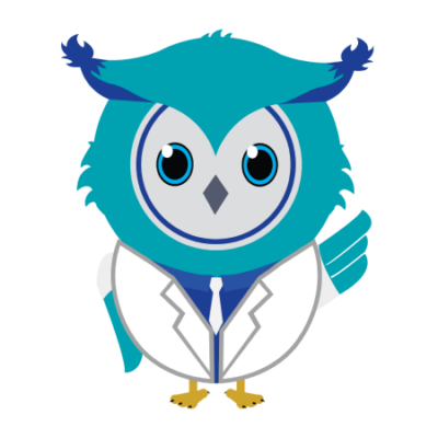 HCS owl mascot illustration