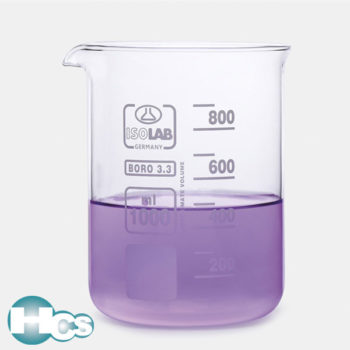 Isolab Low form Borosilicate glass beaker