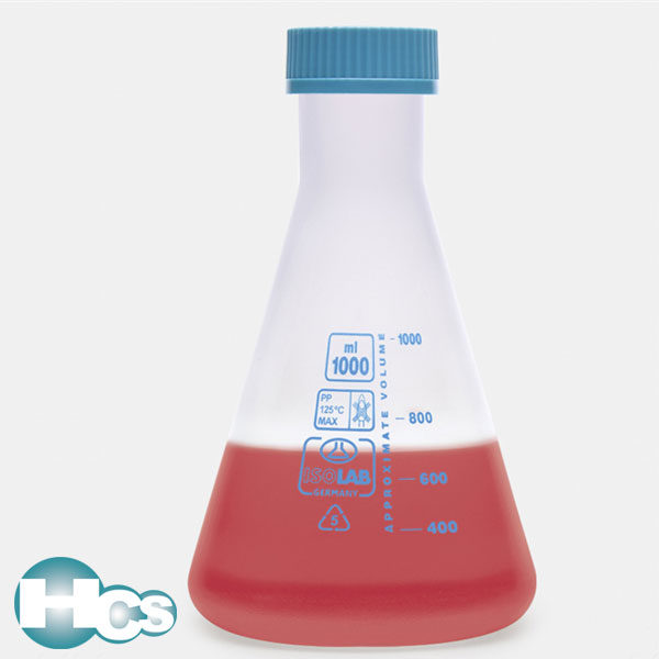 Isolab Erlenmeyer Flask with Screw Cap