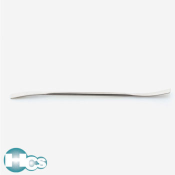 Isolab stainless steel curved end spatula