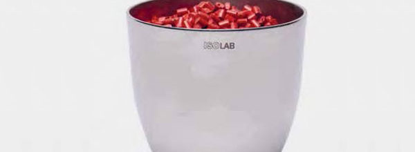 Isolab Stainless Steel medium form crucible