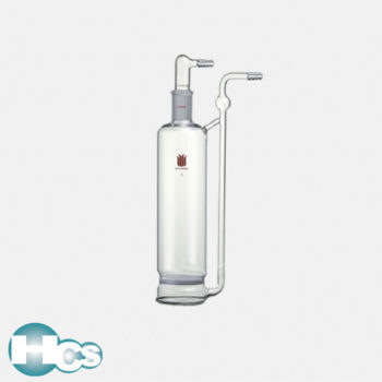Synthware gas washing bottle with fritted disc