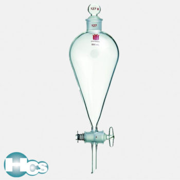 Synthware Squibb Separatory Funnel with glass stopcock