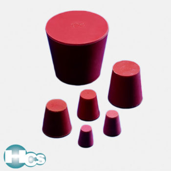Kartell Red Rubber Conical Stoppers