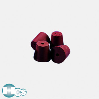Kartell Red Rubber 1 and 2 holes conical stopper