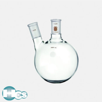 Synthware angled two neck flask